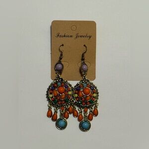 Bohemian Colorful Dangle Earrings